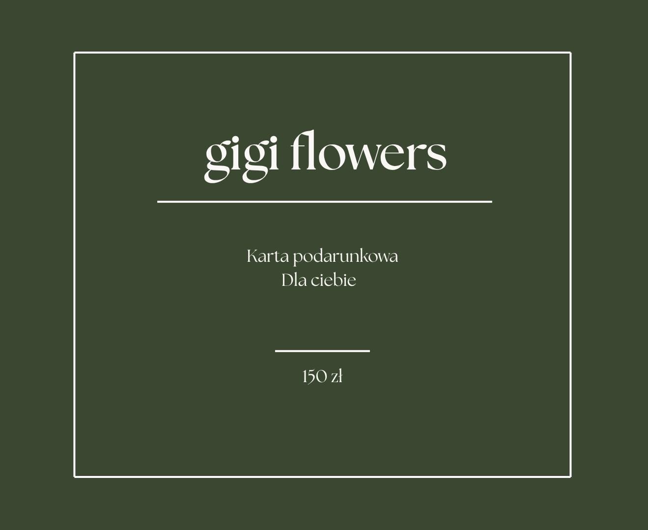 Bon podarunkowy gigi flowers